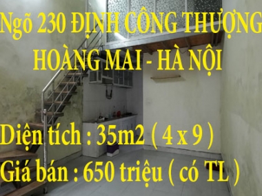 CHÍNH CHỦ CẦN BÁN NHÀ TẠI ĐỊNH CÔNG THƯỢNG HOÀNG MAI HÀ NỘI