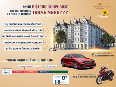 Mua biệt thự, shophouse dự án Vimefulland Đông Anh trong tháng ngâu tại sao không