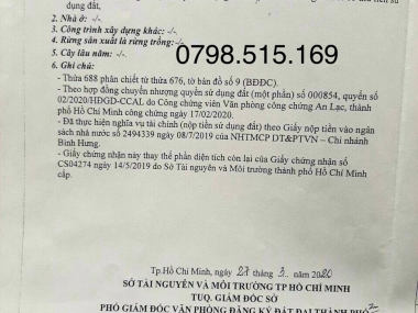 Ngân hàng THANH LÝ lô đất đối diện chợ Bình Chánh chỉ 1 tỷ 600 triệu cam kết sổ Bình Chánh