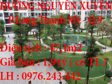 Chính Chủ Cần Bán Căn hộ ở 512 ĐƯỜNG NGUYỄN XUYỄN, Phường Long Thạnh Mỹ, Quận 9, Tp Hồ Chí Minh